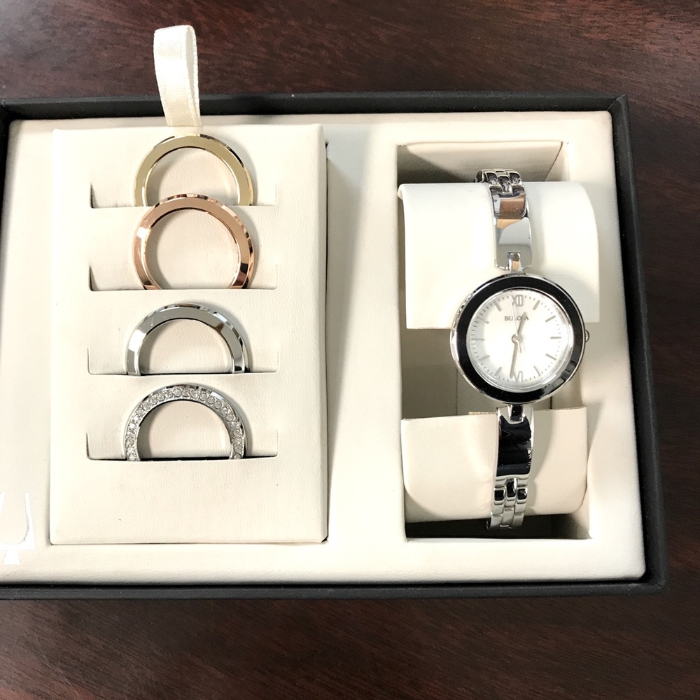 Bulova Mother of Pearl Watch & Bezels